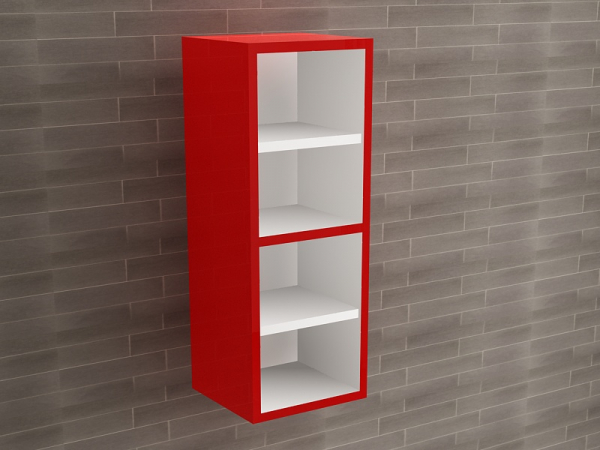 Corp Baie EOS Suspendat 2 Uși MDF Cappuccino Lucios 80x30x30 cm | Mobilier Baie Modern, Premium, Configurabil si Personalizabil - Hulgo Mobili [3]