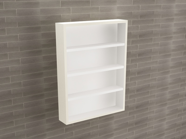 Corp Baie EOS Suspendat 2 Uși MDF Crem Lucios 80x60x15 cm | Mobilier Baie Modern, Premium, Configurabil si Personalizabil - Hulgo Mobili [3]