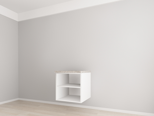 Corp Inferior 60 cm Adâncime 57 cm cu 1 Ușă - Evora MDF Alb Lucios | Modul Bucătărie Suspendat Premium Configurabil - Hulgo Mobili [3]