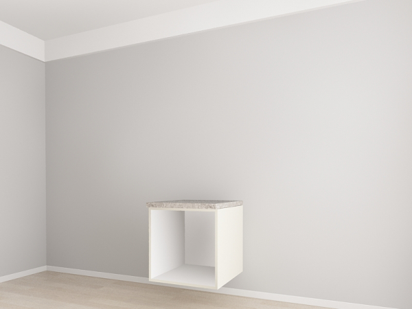 Corp Inferior 60 cm Adâncime 57 cm pentru Cuptor Incorporabil - Evora MDF Crem Lucios | Modul Bucătărie Suspendat Premium Configurabil - Hulgo Mobili [3]