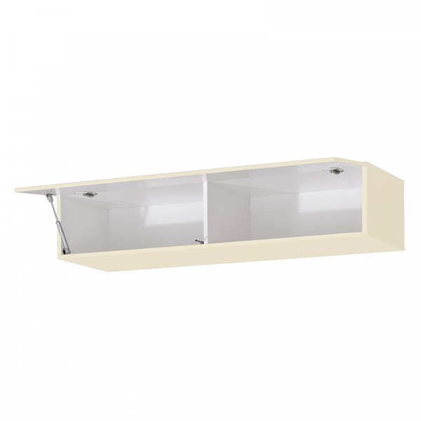 Corp Orizontal 120 MDF Crem Lucios - Quadro | Modul Mobilier Suspendat Premium Configurabil Fără Mânere/Push to Open - Hulgo Mobili [3]