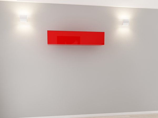 Corp Orizontal 120 MDF Rosu Lucios - Quadro | Modul Mobilier Suspendat Premium Configurabil Fără Mânere/Push to Open - Hulgo Mobili [2]
