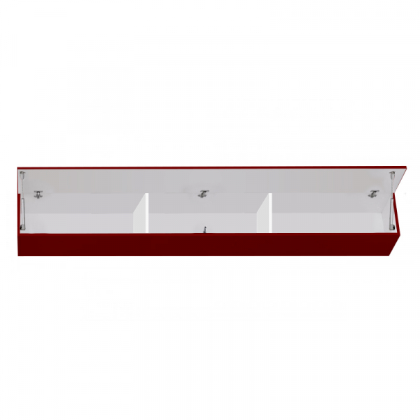 Corp Orizontal 180 MDF Bordo Lucios - Quadro | Modul Mobilier Suspendat Premium Configurabil Fără Mânere/Push to Open - Hulgo Mobili [3]
