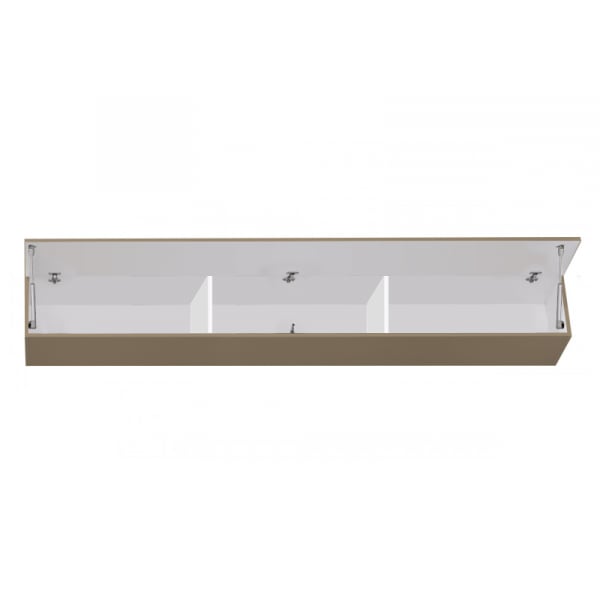 Corp Orizontal 180 MDF Cappuccino Lucios - Quadro | Modul Mobilier Suspendat Premium Configurabil Fără Mânere/Push to Open - Hulgo Mobili [3]