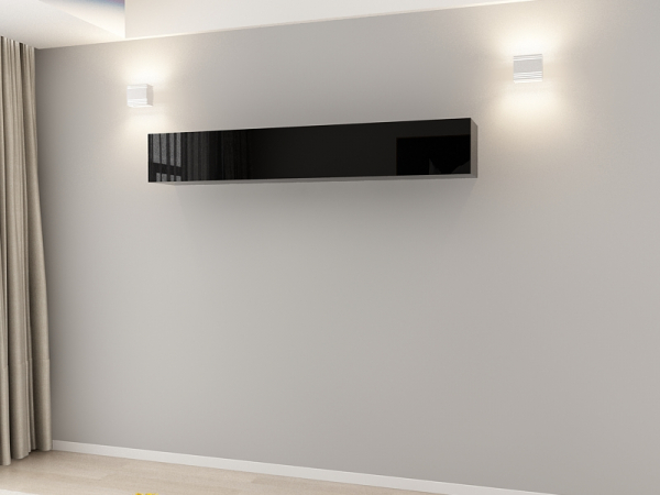Corp Orizontal 180 MDF Bordo Lucios - Quadro | Modul Mobilier Suspendat Premium Configurabil Fără Mânere/Push to Open - Hulgo Mobili [2]