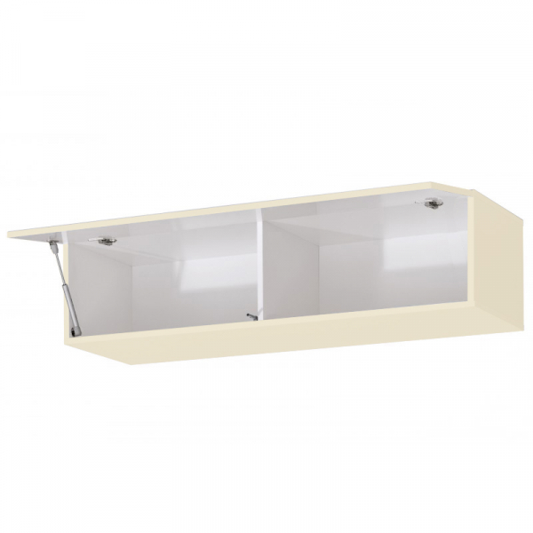 Corp Orizontal 90 MDF Crem Lucios - Quadro | Modul Mobilier Suspendat Premium Configurabil Fără Mânere/Push to Open - Hulgo Mobili [3]