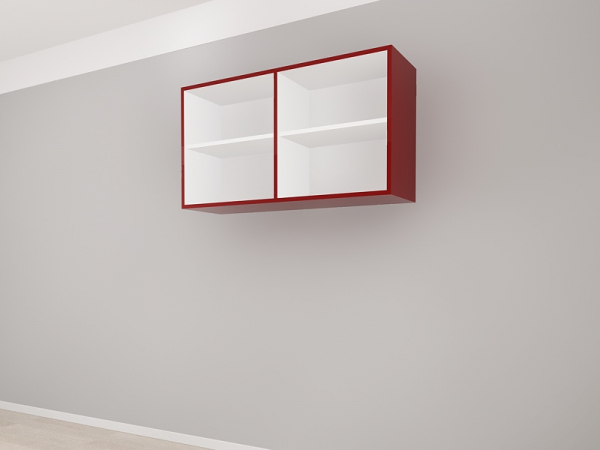 Corp Superior 120 cu 2 Uși MDF Bordo Lucios - Blanca | Modul de Bucătărie Premium Configurabil - Hulgo Mobili [2]