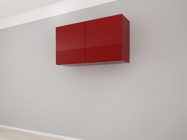 Corp Superior 120 cu 2 Uși MDF Bordo Lucios - Blanca | Modul de Bucătărie Premium Configurabil - Hulgo Mobili [3]