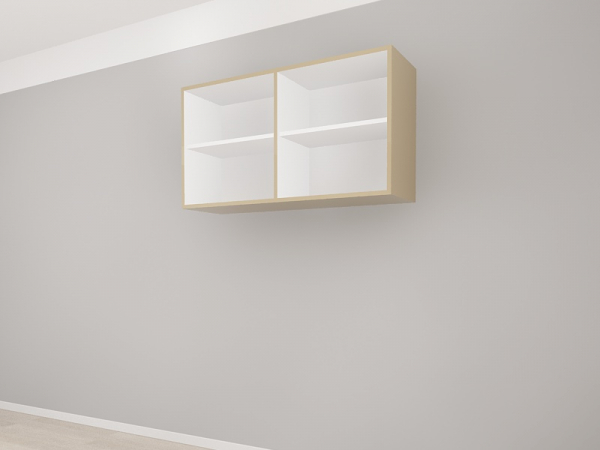 Corp Superior 120 cu 2 Uși MDF Cappuccino Lucios - Blanca | Modul de Bucătărie Premium Configurabil - Hulgo Mobili [2]