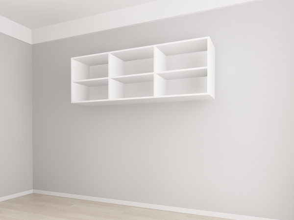 Corp Superior 180 cm Adâncime 37 cm cu 3 Uși - Evora MDF Alb Lucios | Modul Bucătărie Suspendat Premium Configurabil - Hulgo Mobili [3]