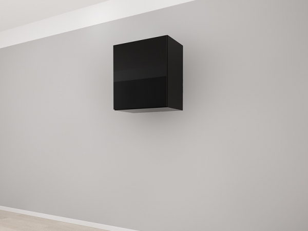 Corp Superior 60 cu 1 Ușă MDF Negru Lucios - Blanca | Modul de Bucătărie Premium Configurabil - Hulgo Mobili [3]