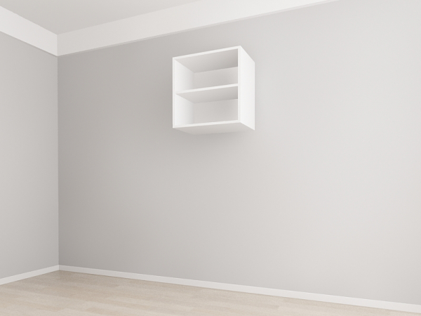 Corp Superior 60 cm Adâncime 37 cm cu 1 Ușă - Evora MDF Alb Lucios | Modul Bucătărie Suspendat Premium Configurabil - Hulgo Mobili [3]