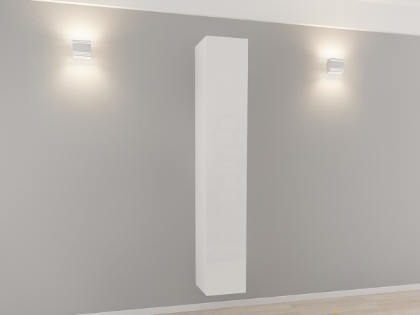 Corp Turn 180 MDF Alb Lucios - Quadro | Modul Mobilier Suspendat Premium Configurabil Fără Mânere/Push to Open - Hulgo Mobili [2]