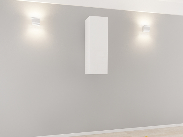 Corp Turn 90 MDF Alb Lucios - Quadro | Modul Mobilier Suspendat Premium Configurabil Fără Mânere/Push to Open - Hulgo Mobili [2]