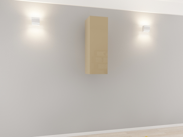 Corp Turn 90 MDF Cappuccino Lucios - Quadro | Modul Mobilier Suspendat Premium Configurabil Fără Mânere/Push to Open - Hulgo Mobili [2]