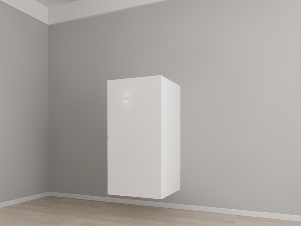 Corp Vertical 125 cm Adâncime 57 cm cu 2 Uși - Evora MDF Alb Lucios | Modul Suspendat pentru Bucătărie Premium, Configurabil și Personalizabil - Hulgo Mobili [2]