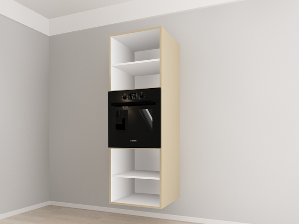 Evora 4 MDF Cappuccino Lucios - Set Mobilă Bucătărie Modulară Modernă MDF 4.8m Premium Configurabilă Deschidere Prin Apăsare Fără Mânere/Push to Open Design Integral Suspendat Personalizabil - Hulgo Mobili [6]