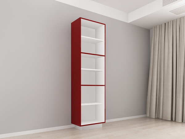 Corp Vertical 210 cu 3 Uși Adancime 37 Blanca Bordo Lucios - Modul Premium de Bucătărie Configurabil, Fără Mânere, Deschidere Prin Apăsare - Hulgo Mobili [2]