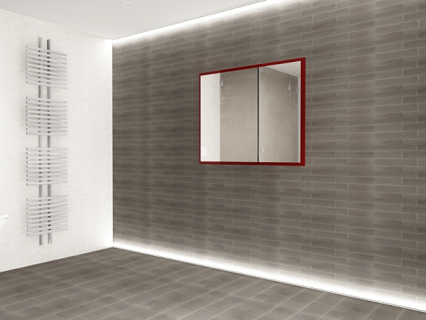 Panou Oglindă Baie EOS MDF Bordo Lucios 100x80 cm | Mobilier Baie Modern, Premium, Configurabil si Personalizabil - Hulgo Mobili [3]