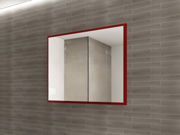 Panou Oglindă Baie EOS MDF Bordo Lucios 100x80 cm | Mobilier Baie Modern, Premium, Configurabil si Personalizabil - Hulgo Mobili [2]