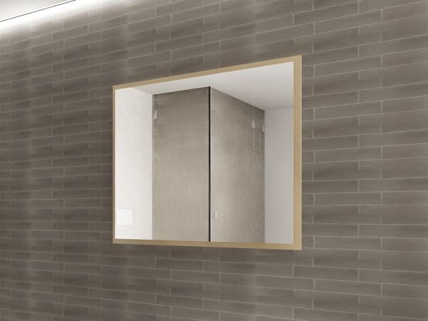 Panou Oglindă Baie EOS MDF Cappuccino Lucios 100x80 cm | Mobilier Baie Modern, Premium, Configurabil si Personalizabil - Hulgo Mobili [2]