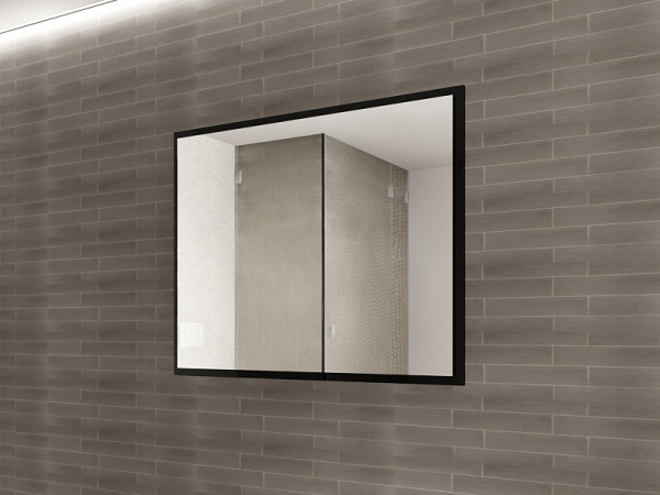 Panou Oglindă Baie EOS MDF Negru Lucios 100x80 cm | Mobilier Baie Modern, Premium, Configurabil si Personalizabil - Hulgo Mobili [2]