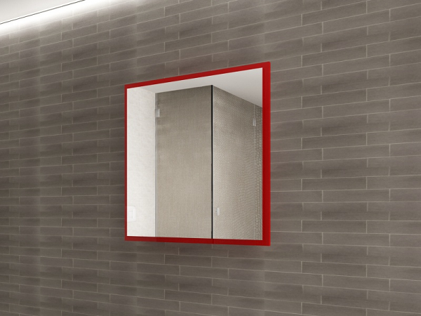 Panou Oglindă Baie EOS MDF Rosu Lucios 80x80 cm | Mobilier Baie Modern, Premium, Configurabil si Personalizabil - Hulgo Mobili [2]