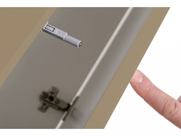 Living QUADRO 1 MDF Cappuccino Lucios | Set Mobilier Modular Suspendat Premium Configurabil pentru un Living Modern Fără Mânere/Push to Open - Hulgo Mobili [4]