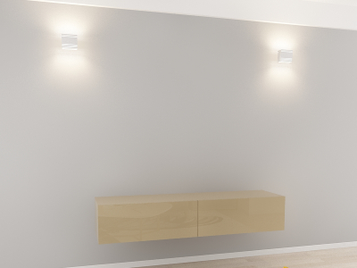 Comodă TV 160 MDF Cappuccino Lucios - Quadro | Modul Mobilier Suspendat Premium Configurabil Fără Mânere/Push to Open - Hulgo Mobili [1]