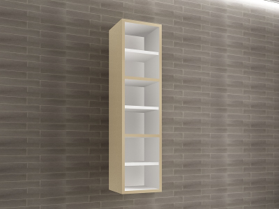 Corp Baie EOS Suspendat 3 Uși MDF Cappuccino Lucios 120x30x30 cm | Mobilier Baie Modern, Premium, Configurabil si Personalizabil - Hulgo Mobili [2]