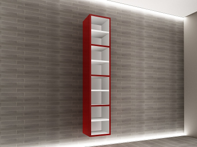 Corp Baie EOS Suspendat 4 Uși MDF Bordo  Lucios 160x30x30 cm | Mobilier Baie Modern, Premium, Configurabil si Personalizabil - Hulgo Mobili [2]