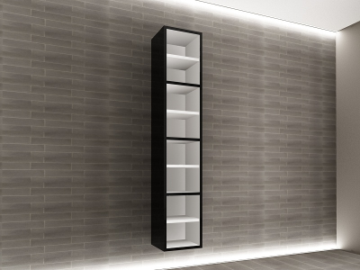 Corp Baie EOS Suspendat 4 Uși MDF Negru Lucios 160x30x30 cm | Mobilier Baie Modern, Premium, Configurabil si Personalizabil - Hulgo Mobili [2]