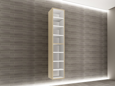 Corp Baie EOS Suspendat 2 Uși MDF Cappuccino Lucios 160x30x30 cm | Mobilier Baie Modern, Premium, Configurabil si Personalizabil - Hulgo Mobili [2]