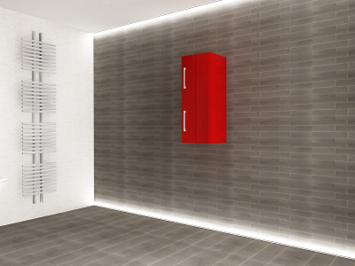 Corp Baie EOS Suspendat 2 Uși MDF Cappuccino Lucios 80x30x30 cm | Mobilier Baie Modern, Premium, Configurabil si Personalizabil - Hulgo Mobili [3]