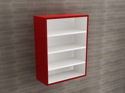 Corp Baie EOS Suspendat 2 Uși MDF Bordo Lucios 80x60x30 cm | Mobilier Baie Modern, Premium, Configurabil si Personalizabil - Hulgo Mobili [2]