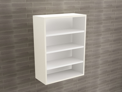 Corp Baie EOS Suspendat 2 Uși MDF Crem Lucios 80x60x30 cm | Mobilier Baie Modern, Premium, Configurabil si Personalizabil - Hulgo Mobili [2]