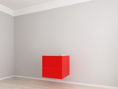 Evora 5 MDF Rosu Lucios - Set Mobilă Bucătărie Modulară Modernă MDF 4.8m Premium Configurabilă Deschidere Prin Apăsare Fără Mânere/Push to Open Design Integral Suspendat Personalizabil - Hulgo Mobili [13]