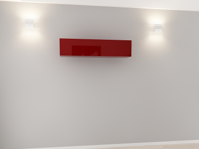 Corp Orizontal 120 MDF Bordo Lucios - Quadro | Modul Mobilier Suspendat Premium Configurabil Fără Mânere/Push to Open - Hulgo Mobili [1]
