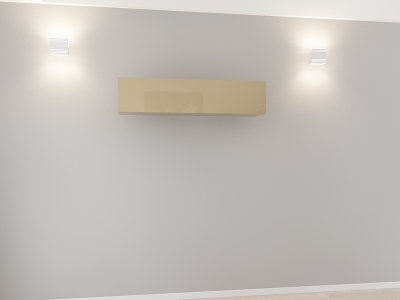 Corpuri QUADRO - Corp Orizontal 120 MDF Cappuccino Lucios - Quadro | Modul Mobilier Suspendat Premium Configurabil Fără Mânere/Push to Open - Hulgo Mobili