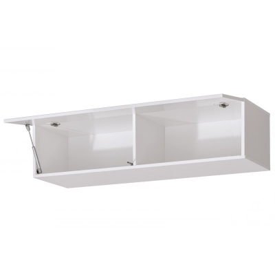 Corp Orizontal 90 MDF Alb Lucios - Quadro | Modul Mobilier Suspendat Premium Configurabil Fără Mânere/Push to Open - Hulgo Mobili [2]