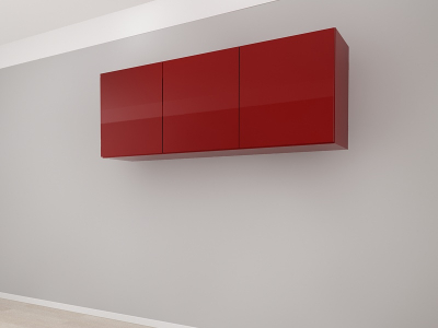 Corp Superior 180 cu 3 Uși MDF Bordo Lucios - Blanca | Modul de Bucătărie Premium Configurabil - Hulgo Mobili [2]