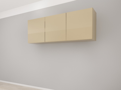 Corp Superior 180 cu 3 Uși MDF Cappuccino Lucios - Blanca | Modul de Bucătărie Premium Configurabil - Hulgo Mobili [2]