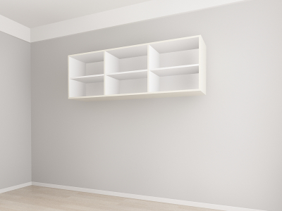 Corp Superior 180 cm Adâncime 37 cm cu 3 Uși - Evora MDF Crem Lucios | Modul Bucătărie Suspendat Premium Configurabil - Hulgo Mobili [2]