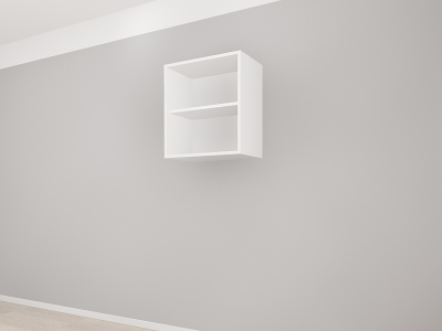 Corp Superior 60 cu 1 Ușă MDF Alb Lucios - Blanca | Modul de Bucătărie Premium Configurabil - Hulgo Mobili [1]