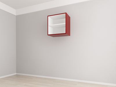 Corp Superior 60 cm Adâncime 37 cm cu 1 Ușă - Evora MDF Bordo Lucios | Modul Bucătărie Suspendat Premium Configurabil - Hulgo Mobili [2]