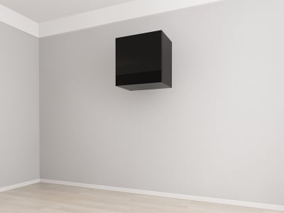 Corp Superior 60 cm Adâncime 37 cm cu 1 Ușă - Evora MDF Negru Lucios | Modul Bucătărie Suspendat Premium Configurabil - Hulgo Mobili [1]