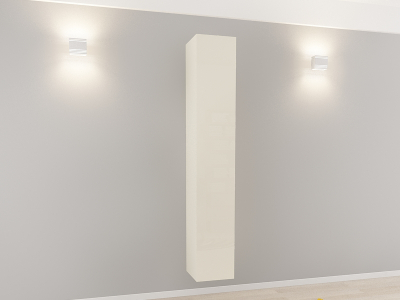 Corp Turn 180 MDF Crem Lucios - Quadro | Modul Mobilier Suspendat Premium Configurabil Fără Mânere/Push to Open - Hulgo Mobili [1]