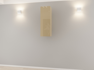 Corpuri QUADRO - Corp Turn 90 MDF Cappuccino Lucios - Quadro | Modul Mobilier Suspendat Premium Configurabil Fără Mânere/Push to Open - Hulgo Mobili