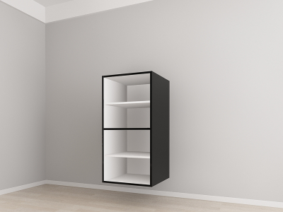 Evora 5 MDF Negru Lucios - Set Mobilă Bucătărie Modulară Modernă MDF 4.8m Premium Configurabilă Deschidere Prin Apăsare Fără Mânere/Push to Open Design Integral Suspendat Personalizabil - Hulgo Mobili [7]