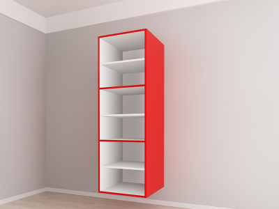 Evora 4 MDF Rosu Lucios - Set Mobilă Bucătărie Modulară Modernă MDF 4.8m Premium Configurabilă Deschidere Prin Apăsare Fără Mânere/Push to Open Design Integral Suspendat Personalizabil - Hulgo Mobili [9]